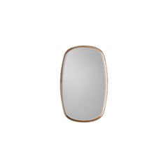 Amos Solid oak ellipse mirror
