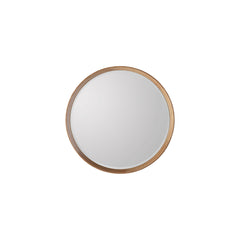 Amos Natural oak medium round mirror