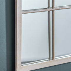 Amos Vintage cream arch window mirror