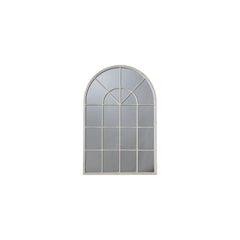 Amos Vintage cream arch window mirror