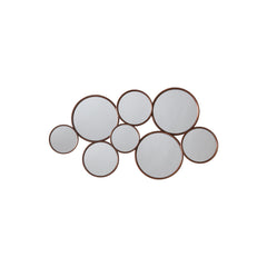 Amos Antique copper round cluster mirror