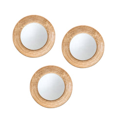 Amos Aged gold 3 round scatter mirrors
