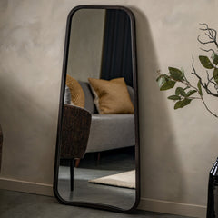 Amos Black tapered leaner mirror