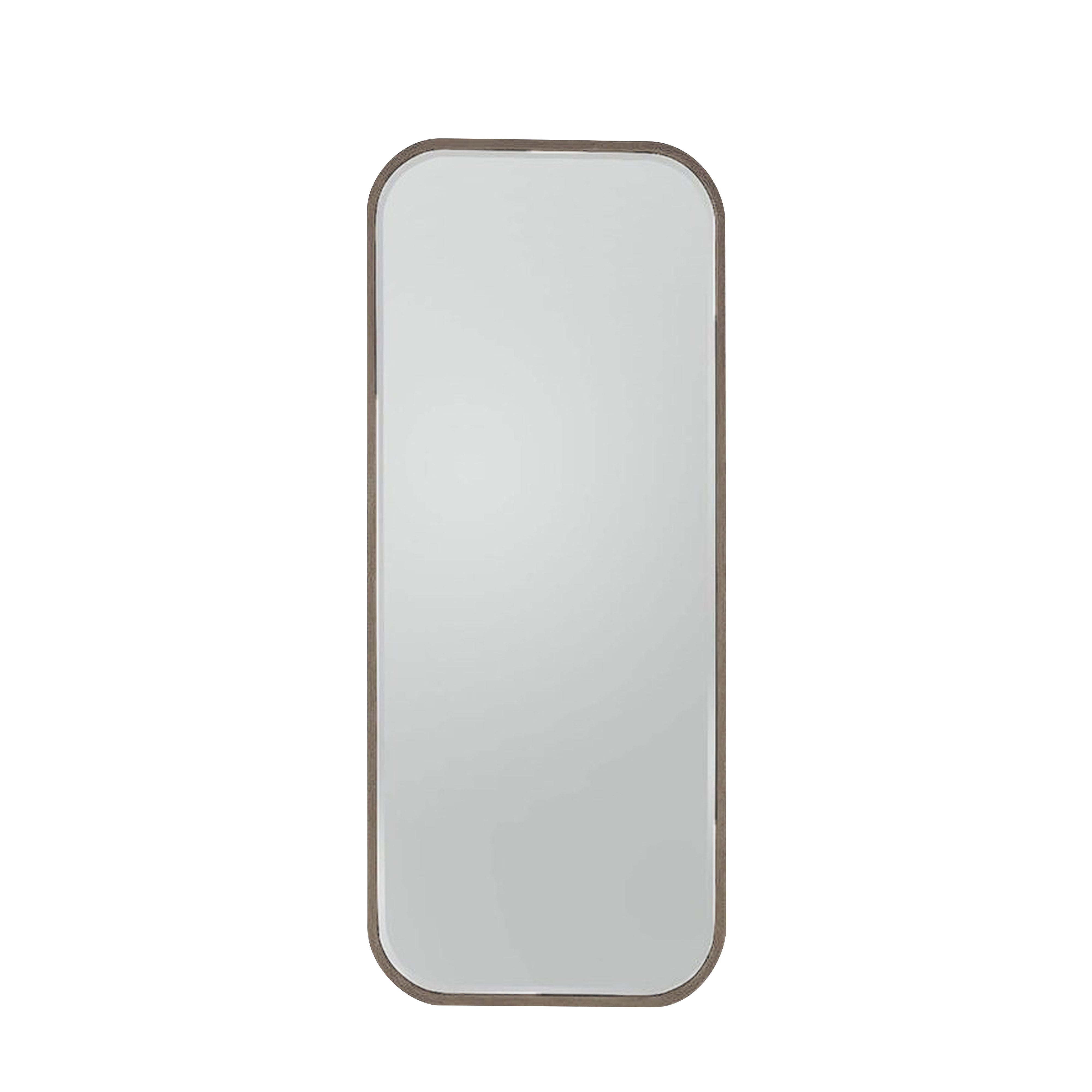 Amos Distressed champagne gold leaner mirror