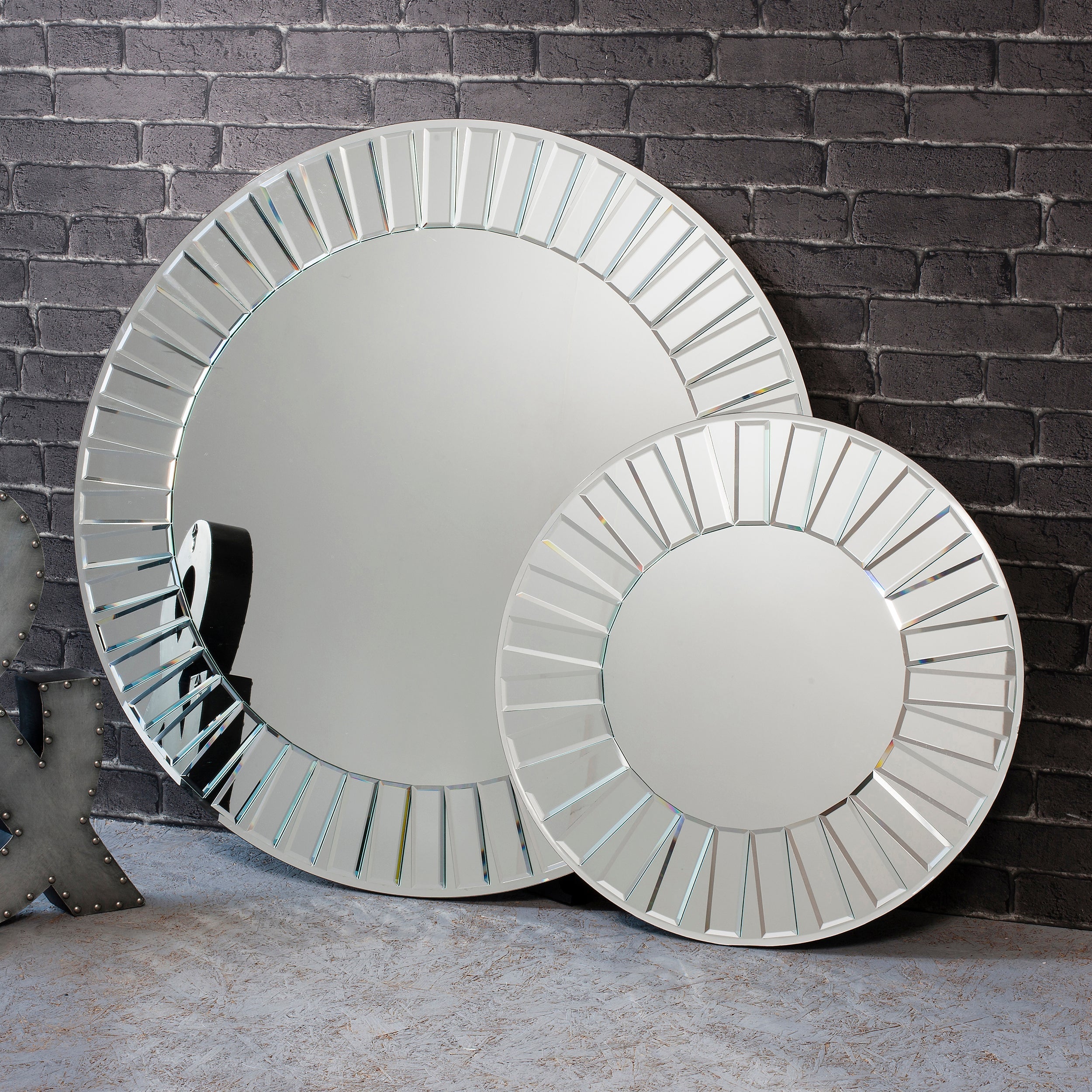 Amos Mosaic round mirror