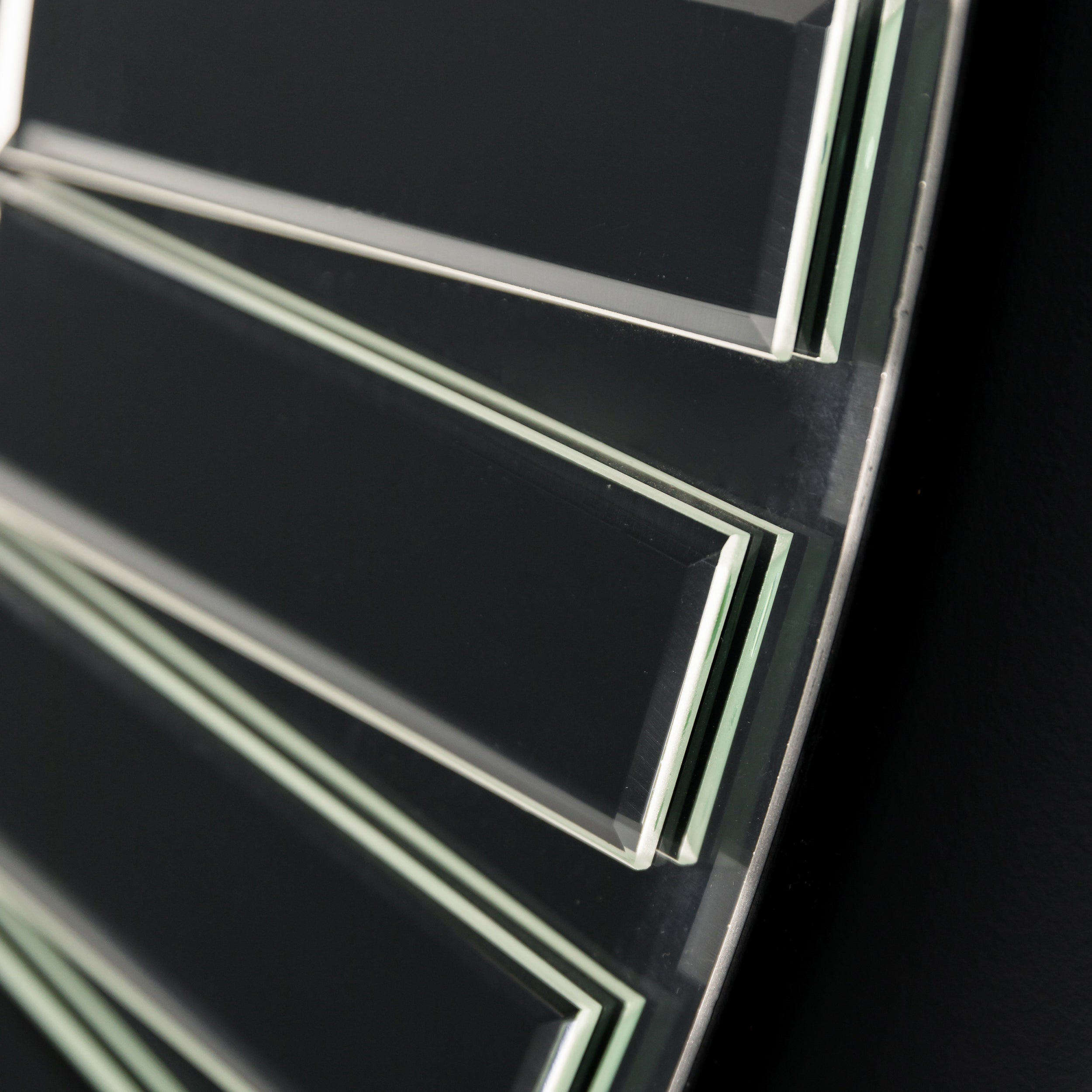 Amos Overlaid mosaic frame round mirror