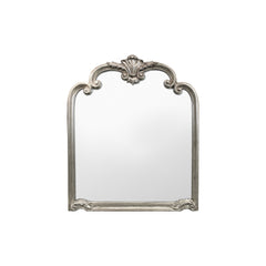 Amos Aged silver ornate arched rectangle mirror