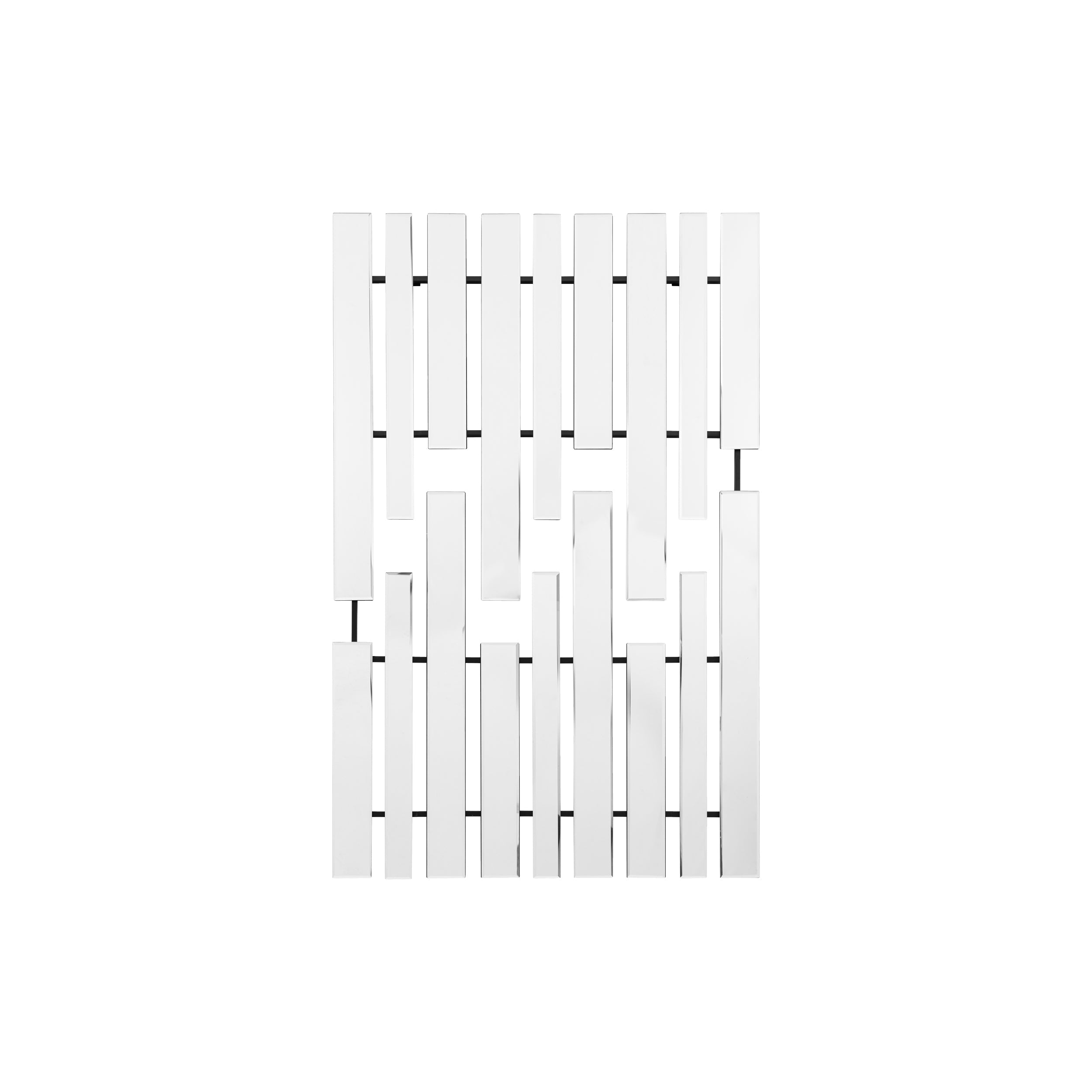 Amos Black panel mirror rectangle mirror