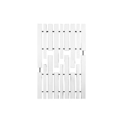 Amos Black panel mirror rectangle mirror