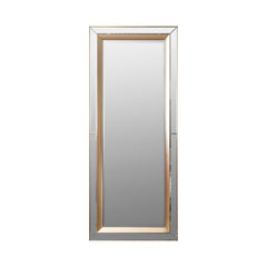 Amos Brushed gold bevelled edge leaner mirror