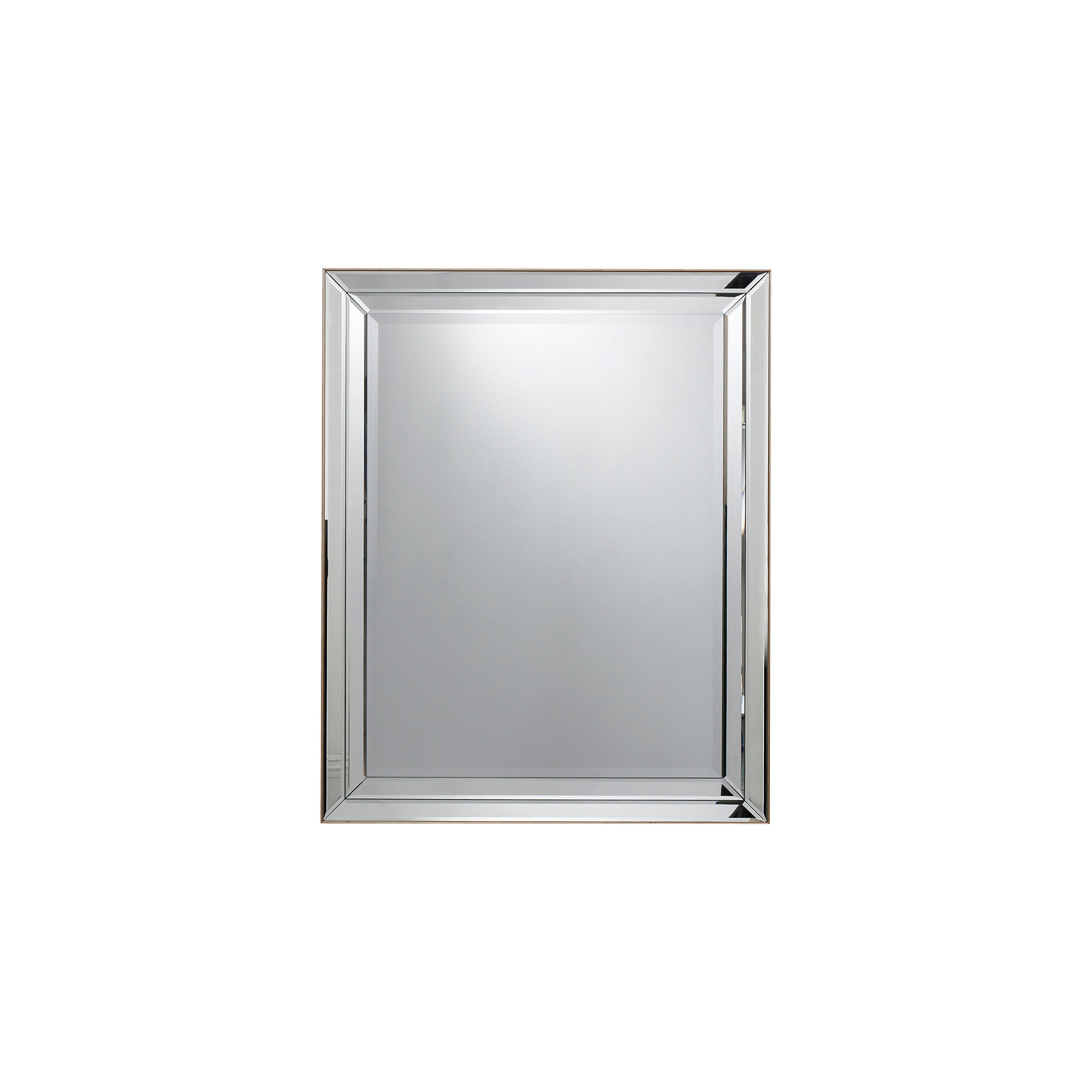 Amos Double bevelled strip large rectangular mirror