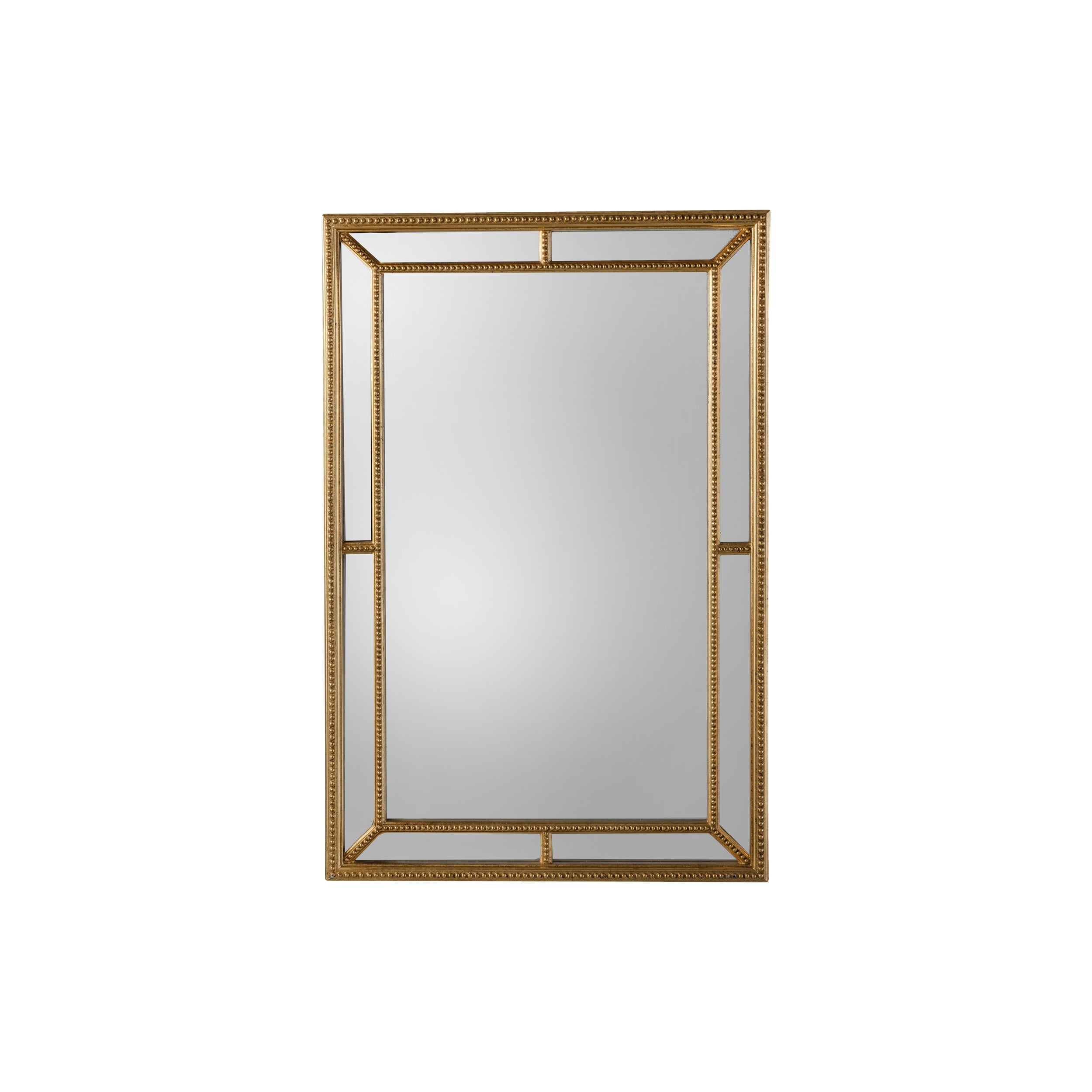 Amos Antique gold rectangular mirror