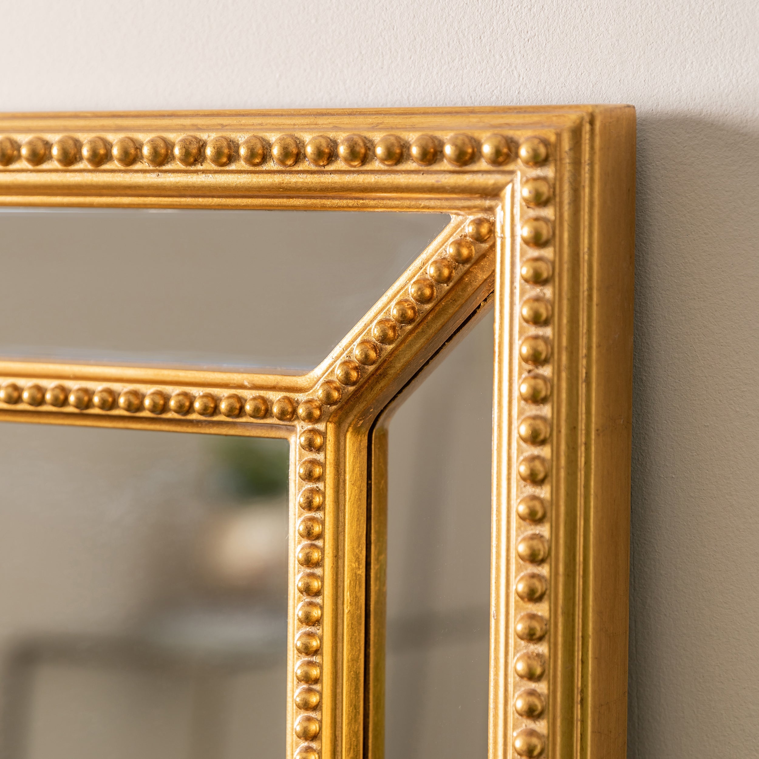 Amos Antique gold rectangular mirror