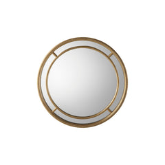 Amos Antique gold round mirror