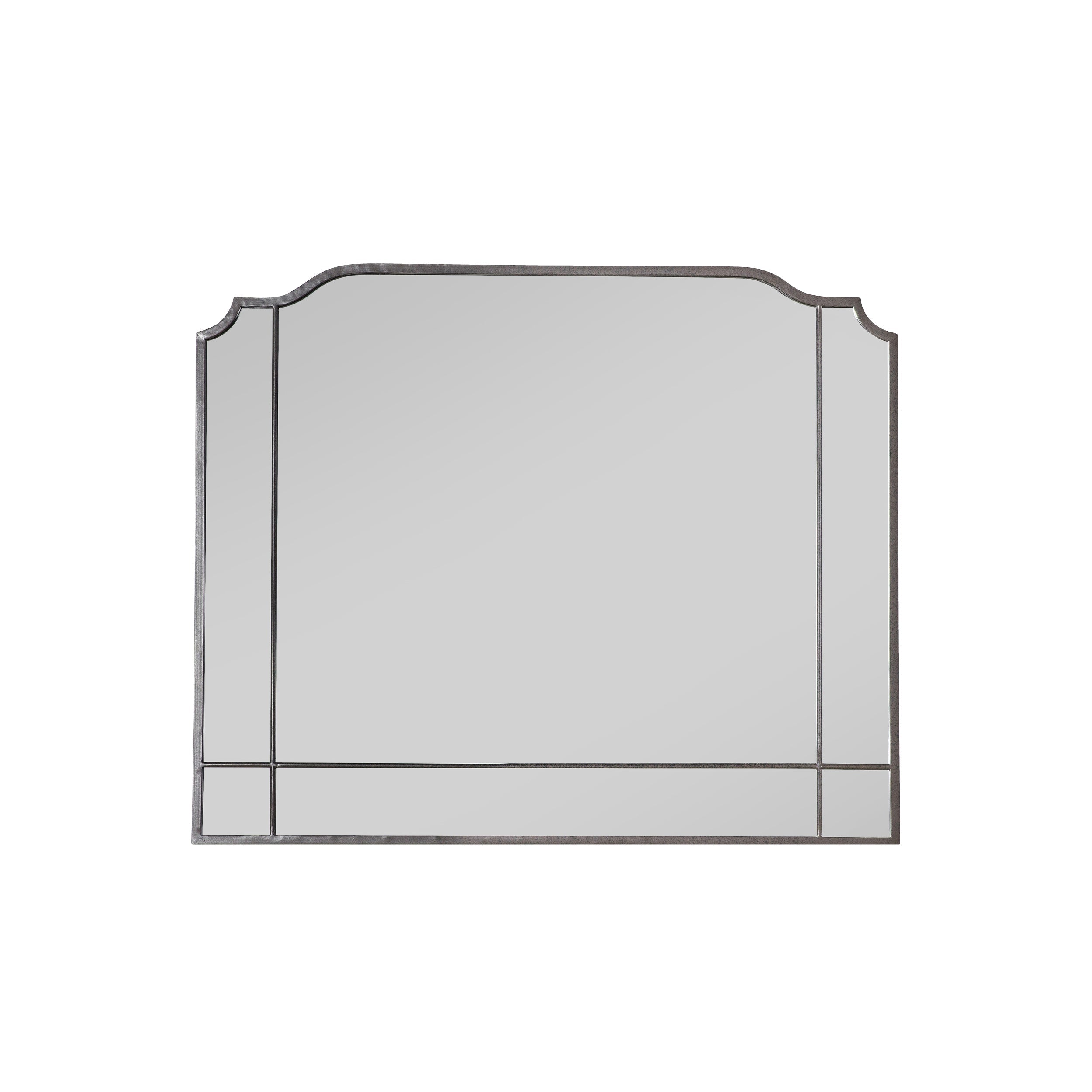 Amos Matt charcoal rectangle mirror