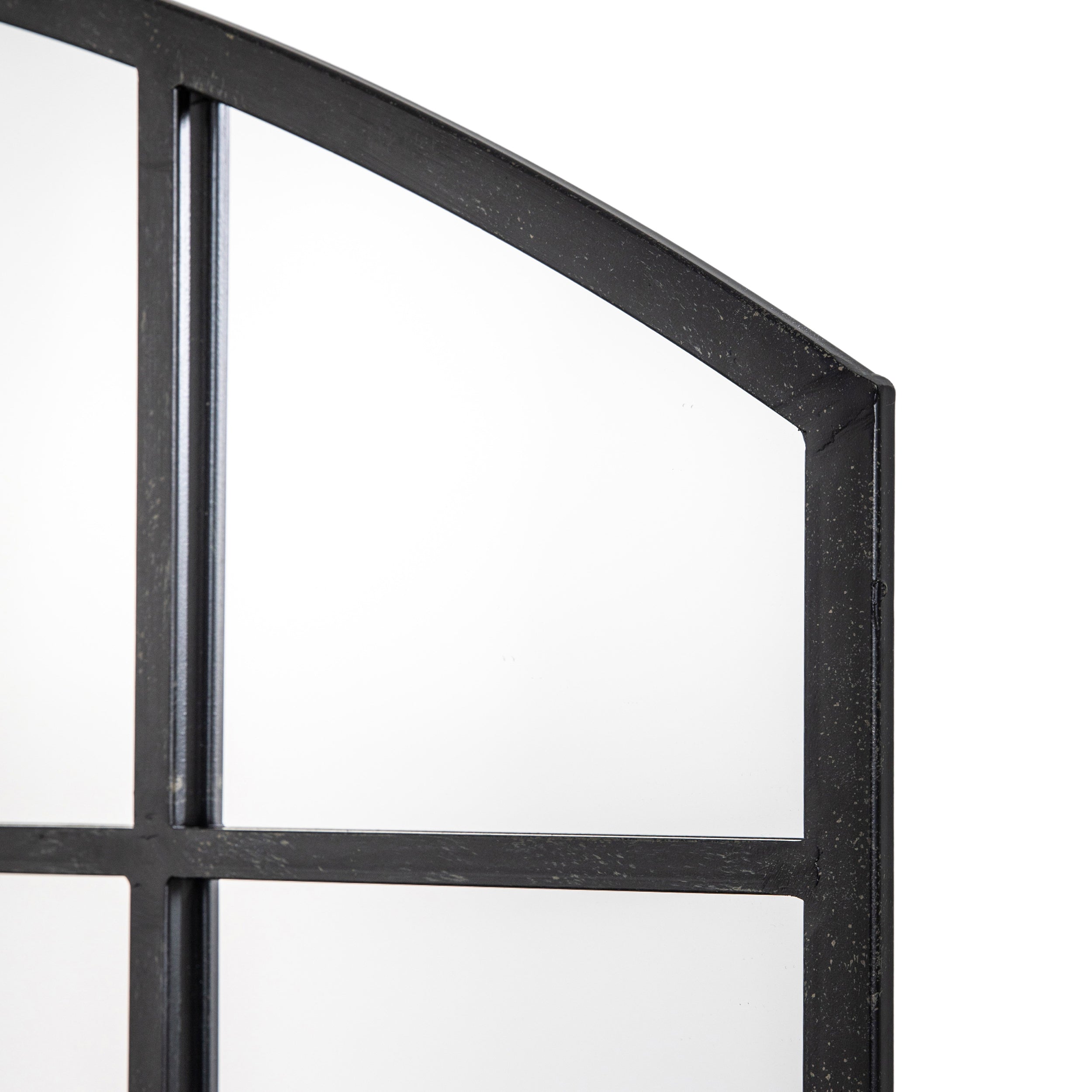 Amos Aged black window mirror