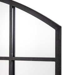 Amos Aged black window mirror