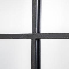 Amos Aged black window mirror