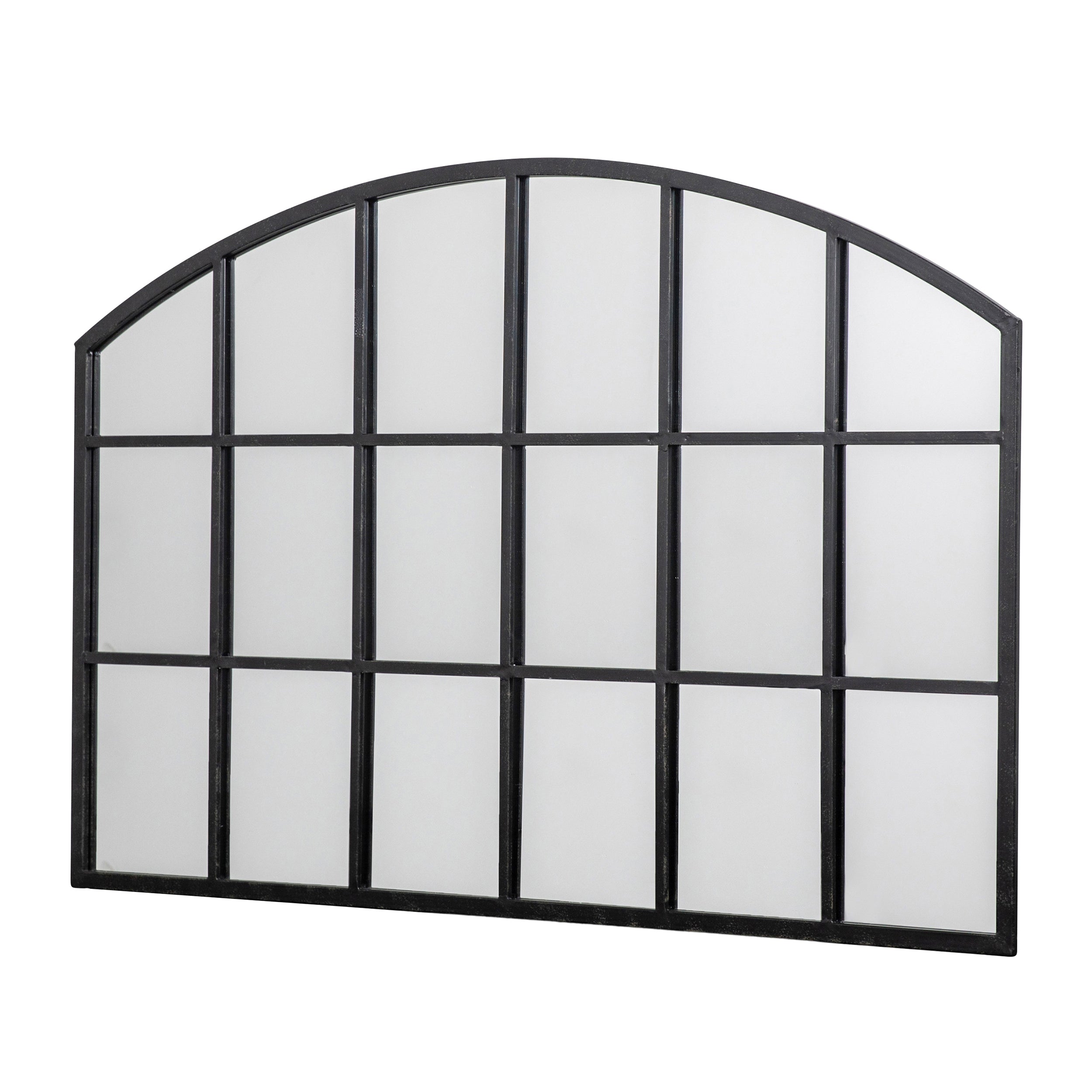 Amos Aged black window mirror