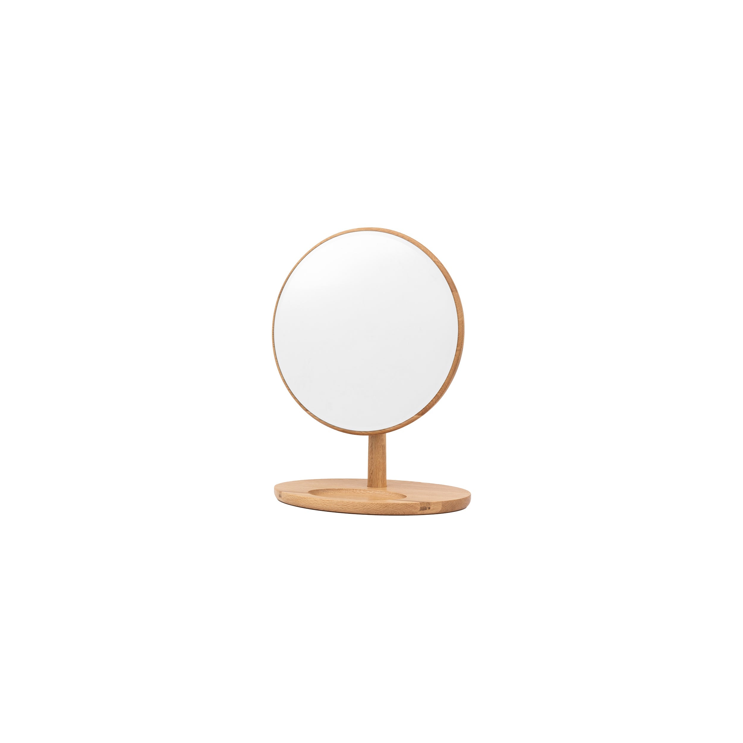 Amos Natural oak table top mirror