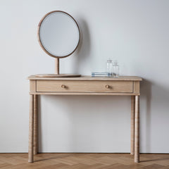 Amos Natural oak table top mirror
