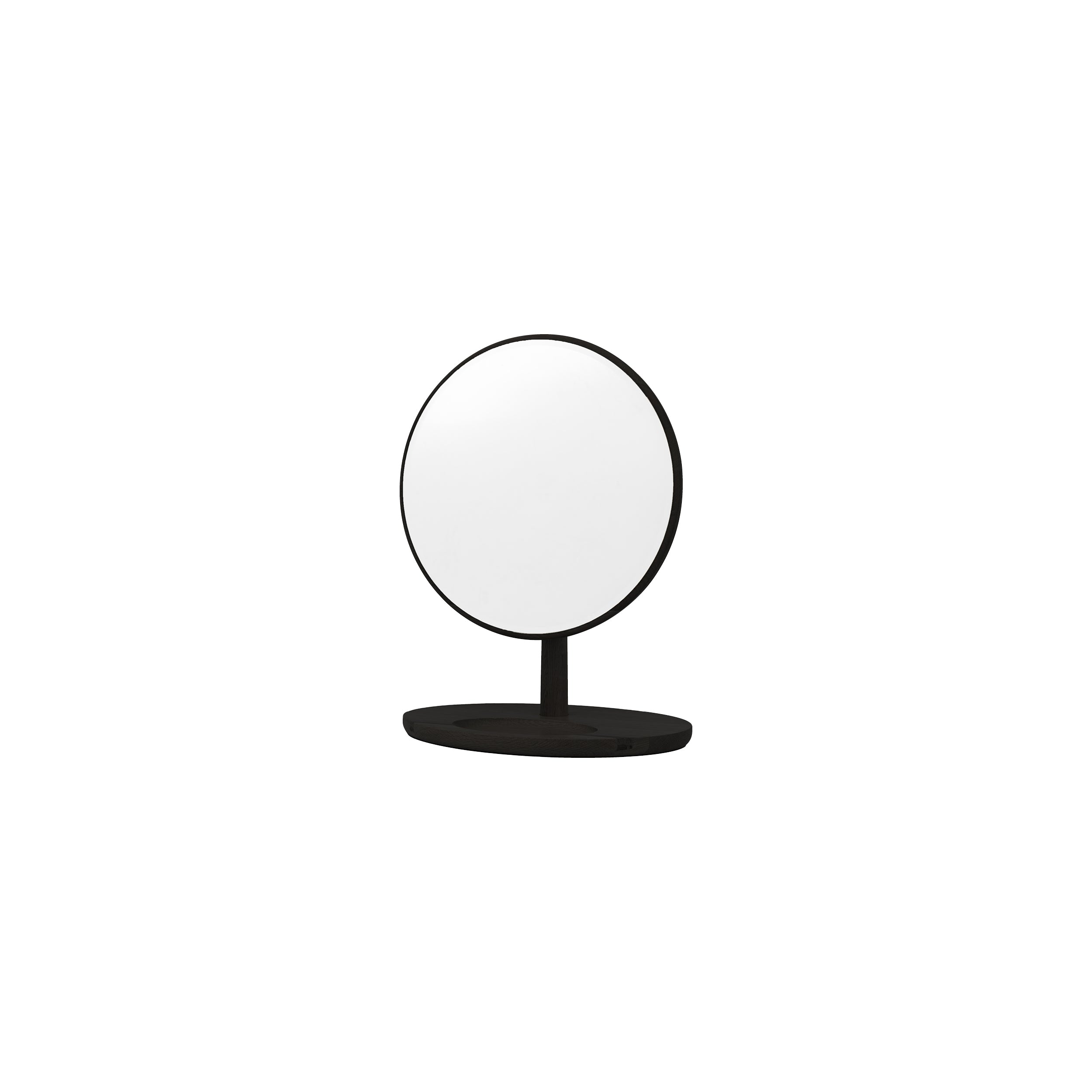 Amos Black stained oak table top mirror