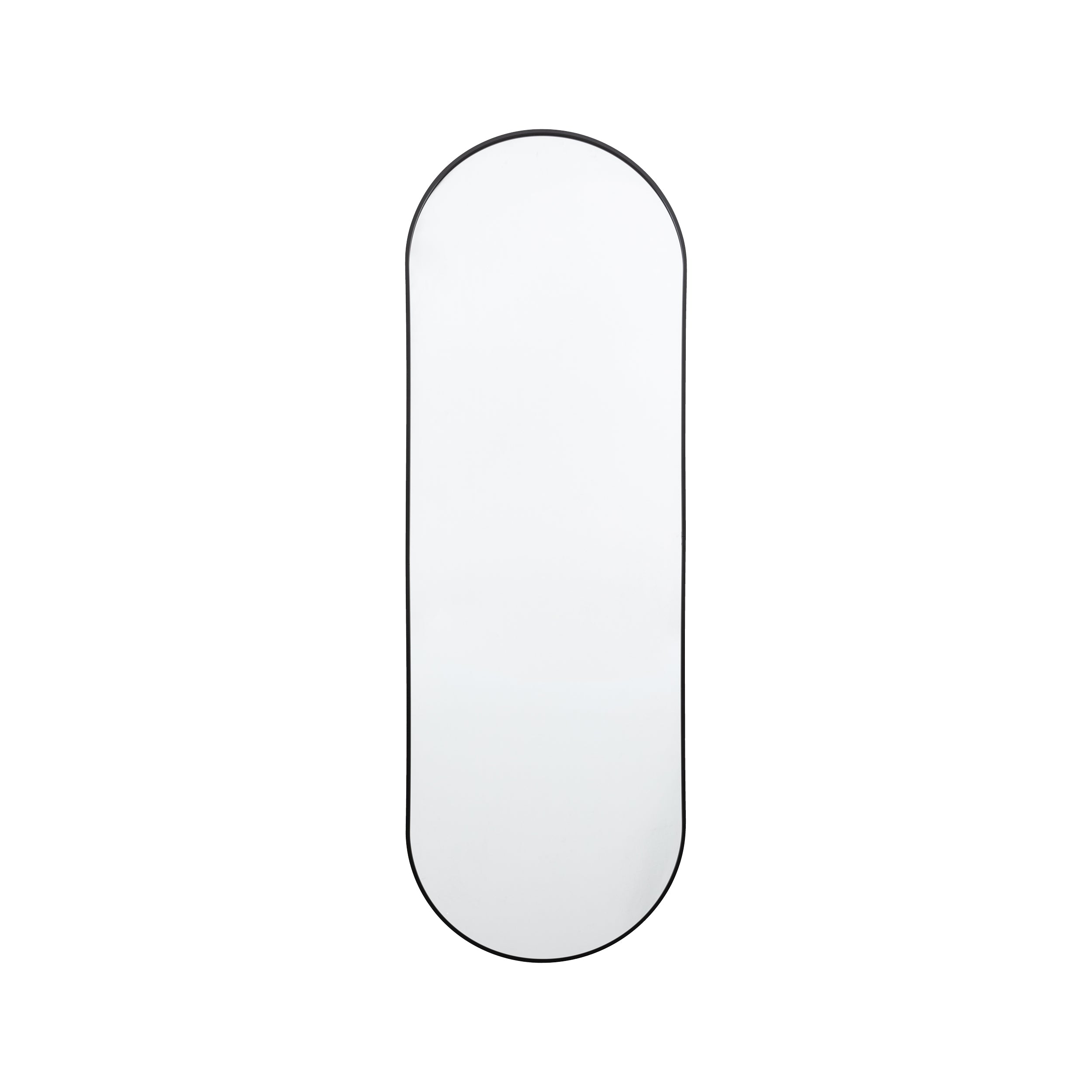 Amos Black large delicate frame ellipse mirror