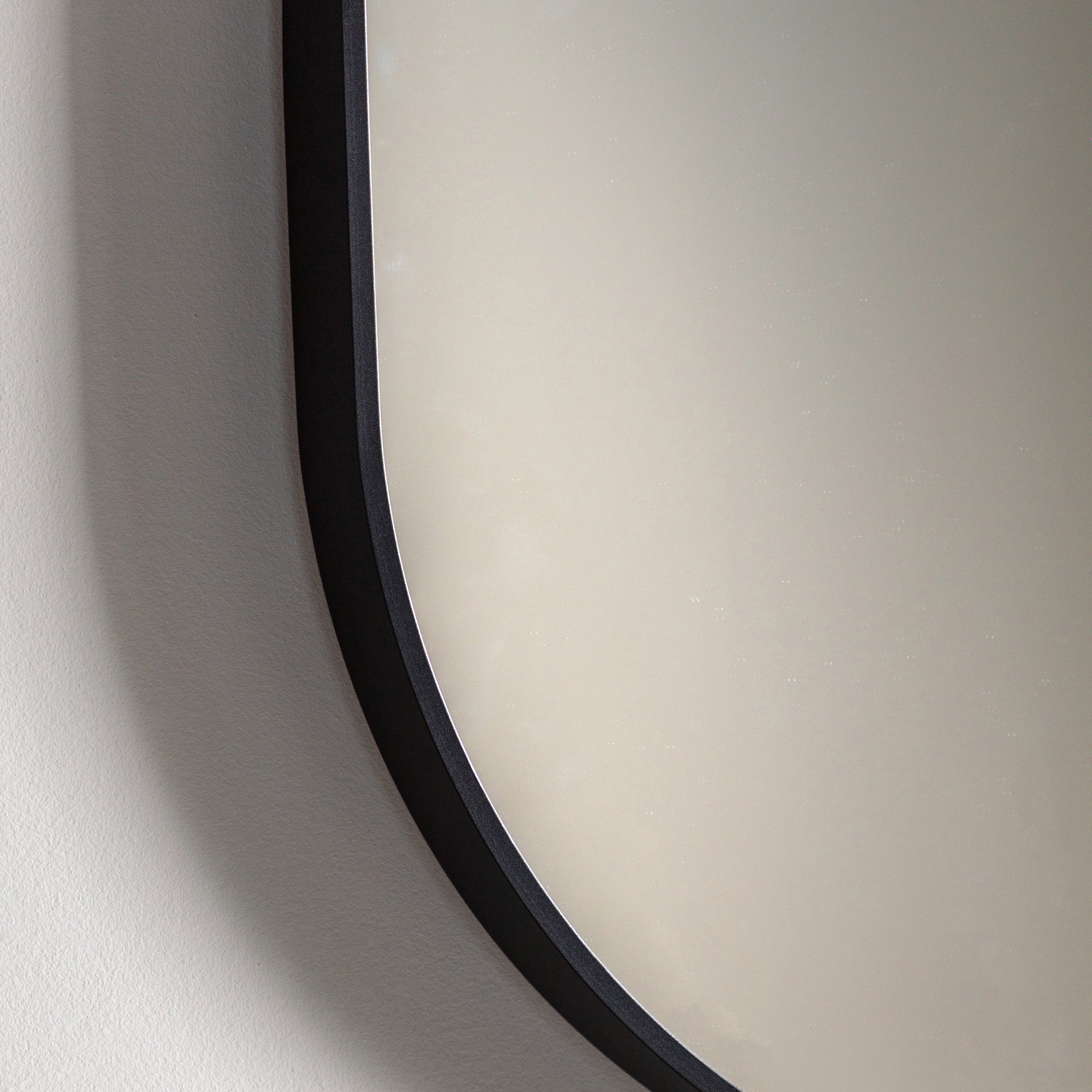 Amos Black large delicate frame ellipse mirror
