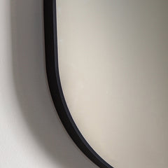 Amos Black large delicate frame ellipse mirror