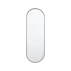 Amos Black large delicate frame ellipse mirror