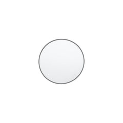 Amos Black round delicate frame mirror
