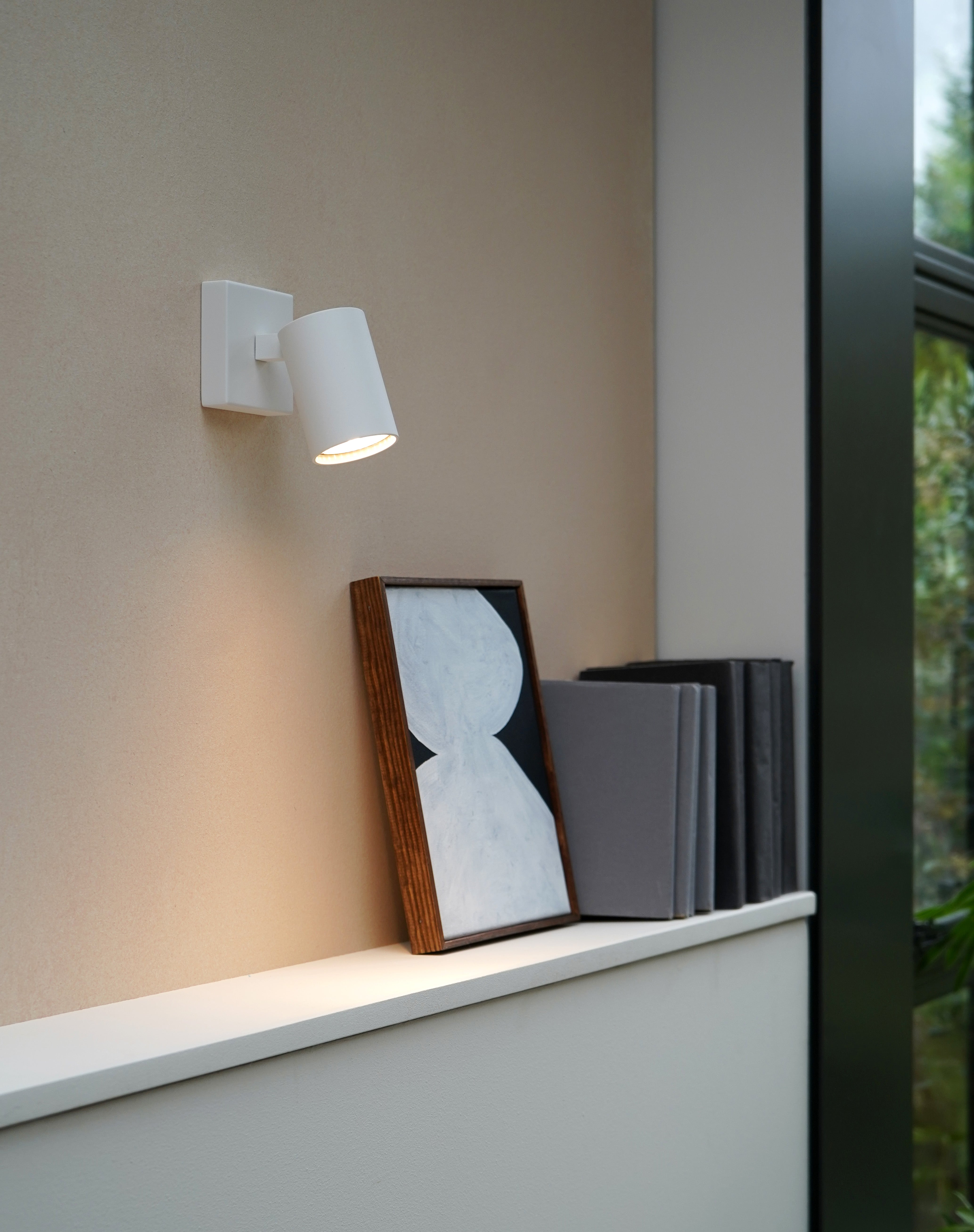 Astro Ascoli Single Textured White Interior Spotlight