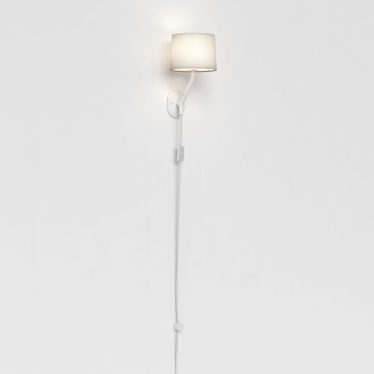 Astro Arbor Plug-In Matt White Interior Wall Light