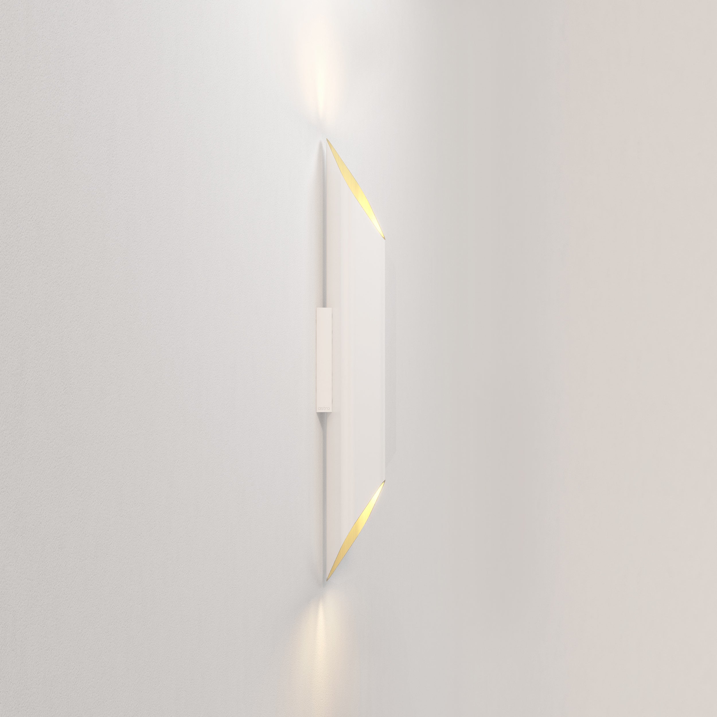 Astro Ako 600 Phase Matt White/Gold Interior Wall Light