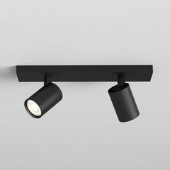 Astro Ascoli Twin Matt Black Interior Spotlight