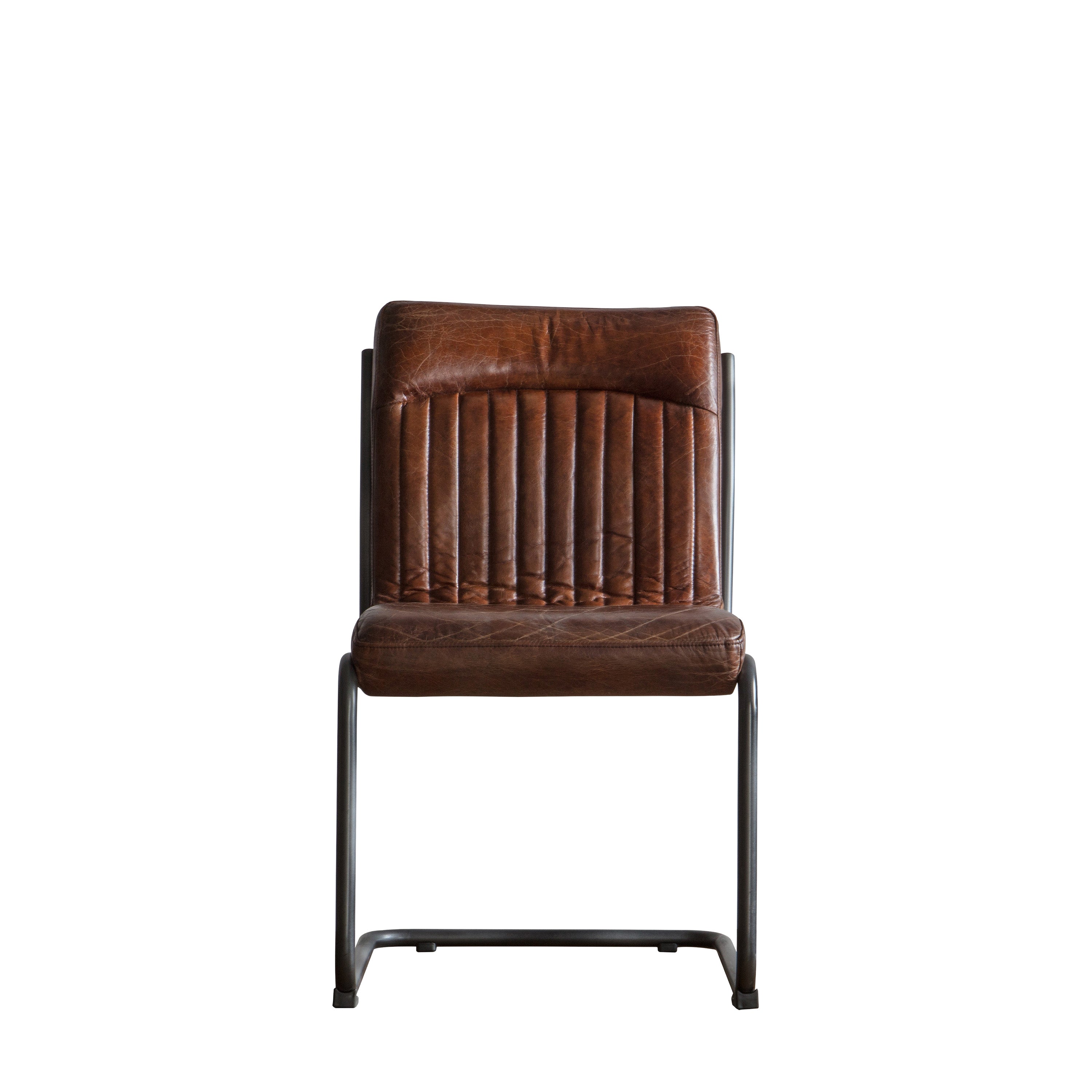 Amos Capri Leather Chair Brown