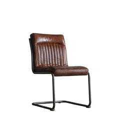 Amos Capri Leather Chair Brown