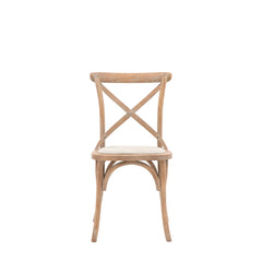 Amos Cafe Chair Natural Linen (2pk)