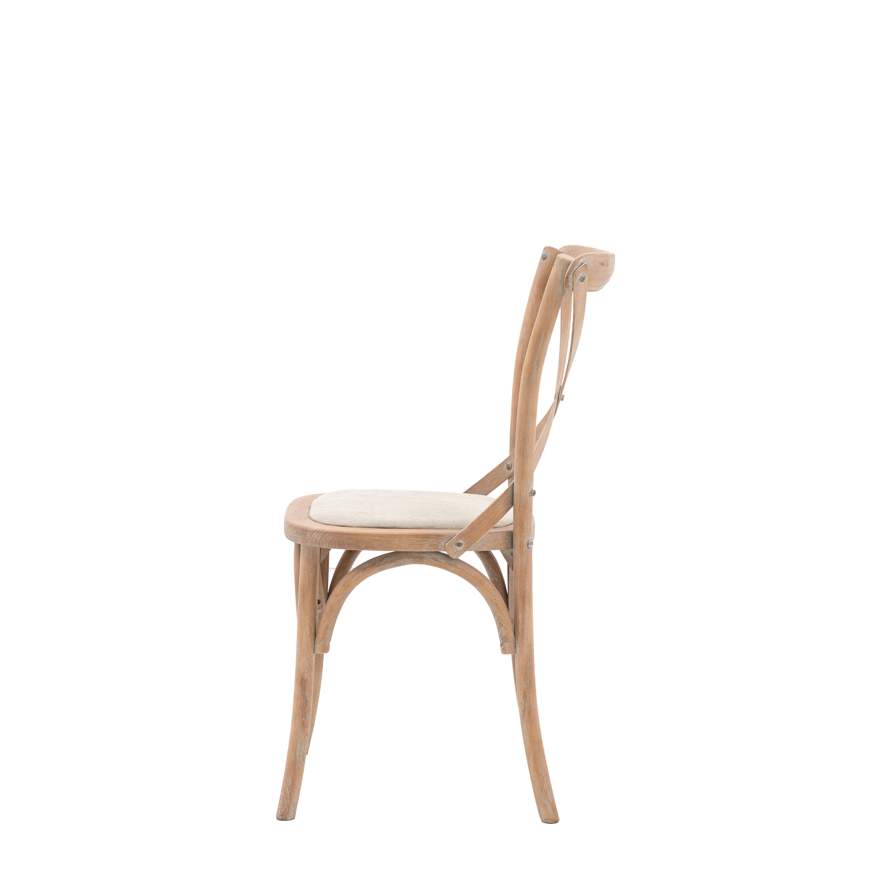 Amos Cafe Chair Natural Linen (2pk)