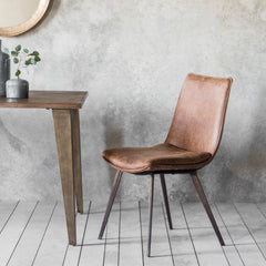 Amos Hinks Chair Brown (2pk)