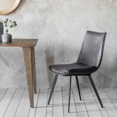 Amos Hinks Chair Grey (2pk)