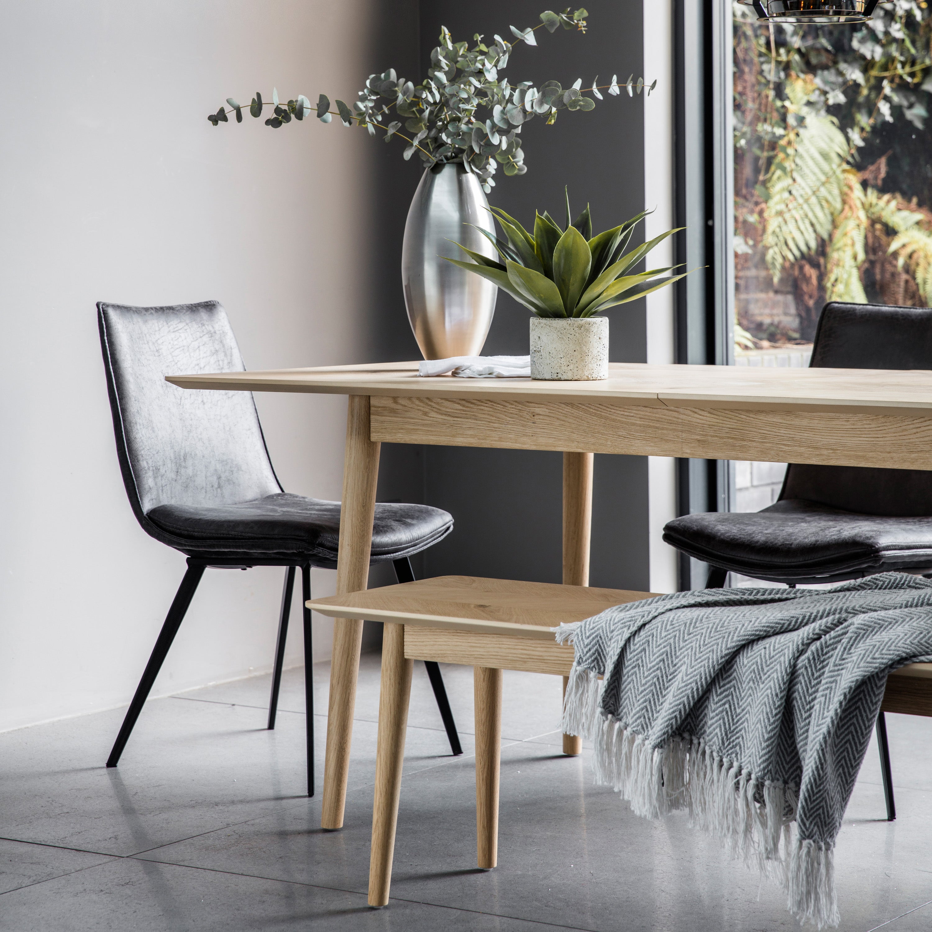 Amos Hinks Chair Grey (2pk)