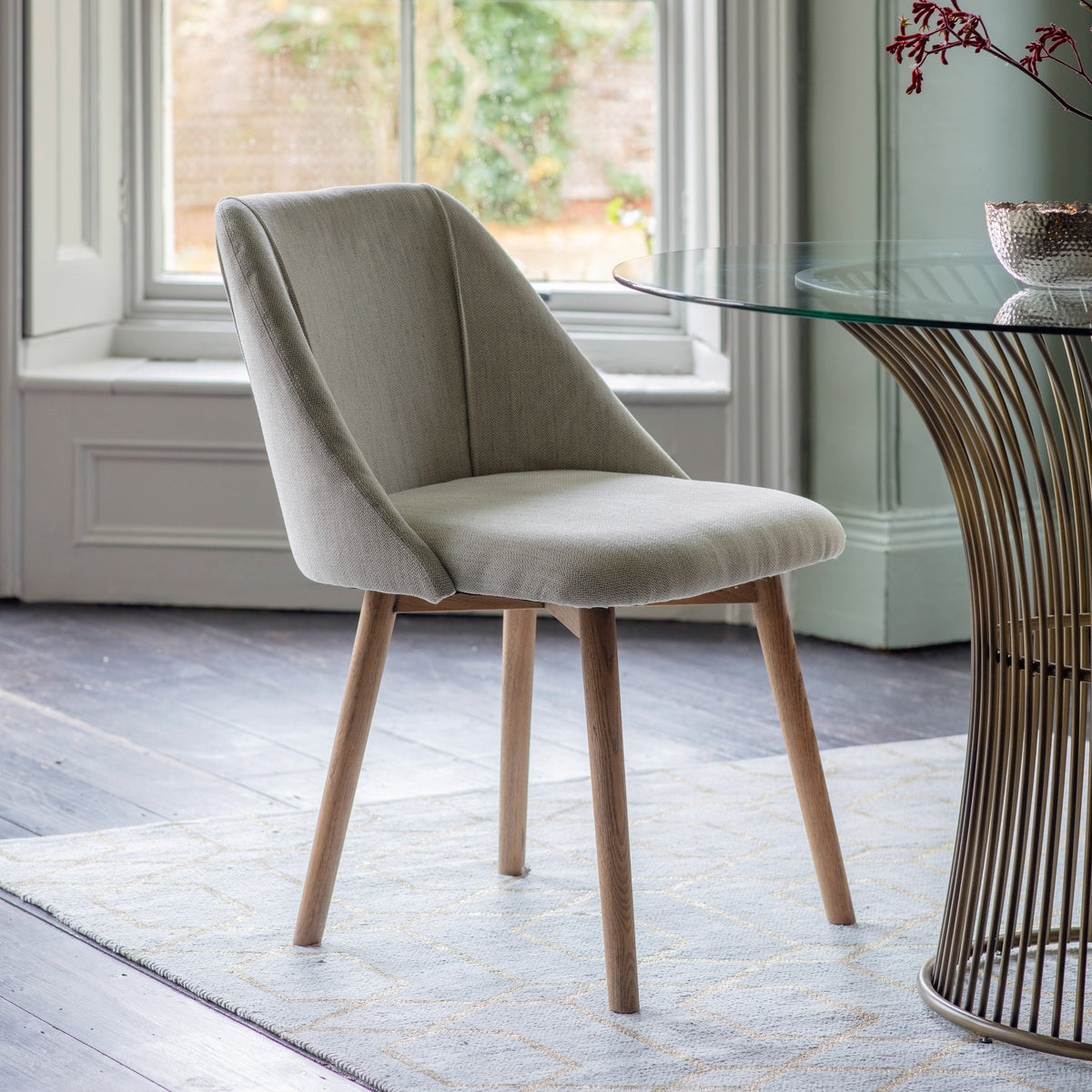 Amos Elliot Dining Chair Neutral (2pk)