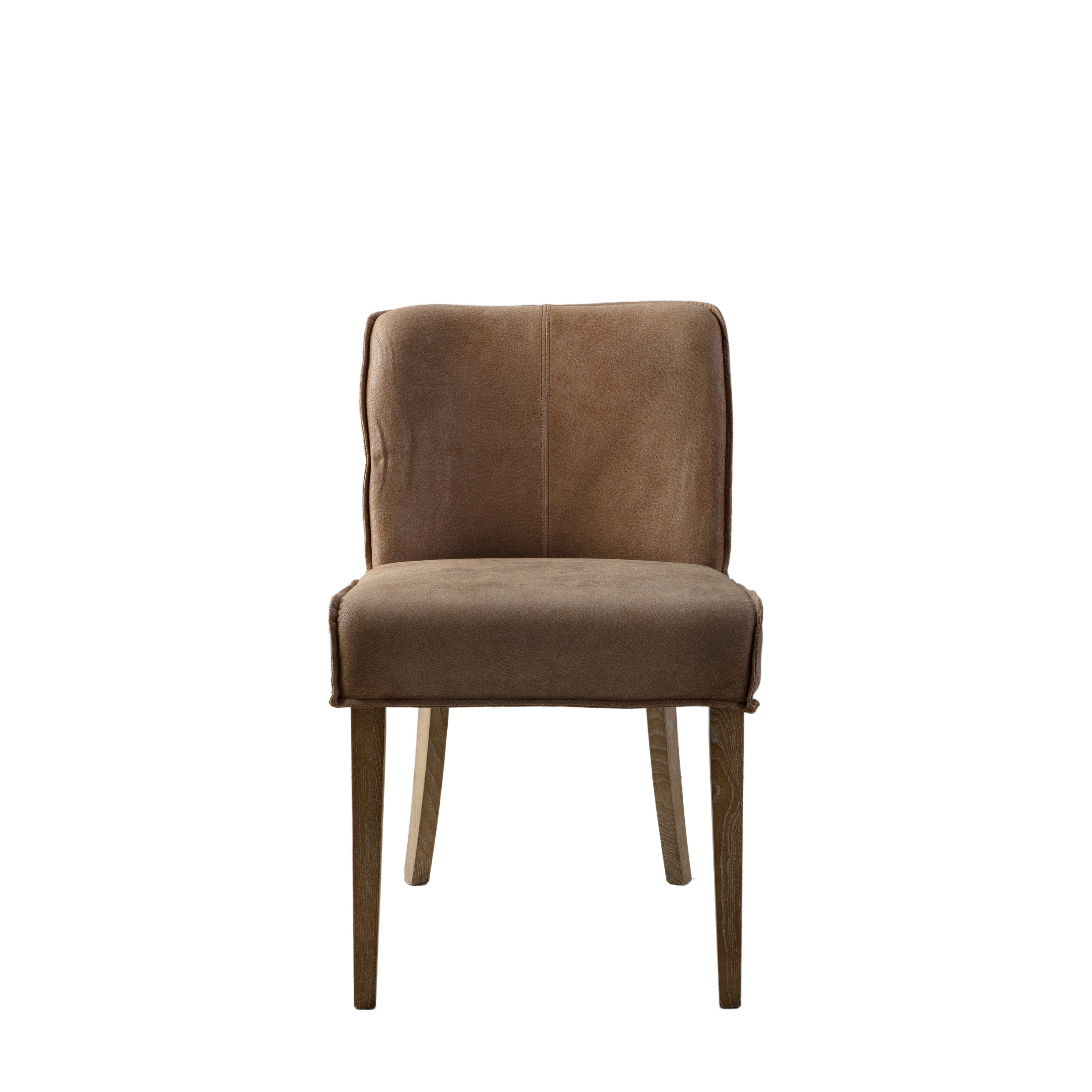 Amos Tarnby Chair Brown Leather (2pk)