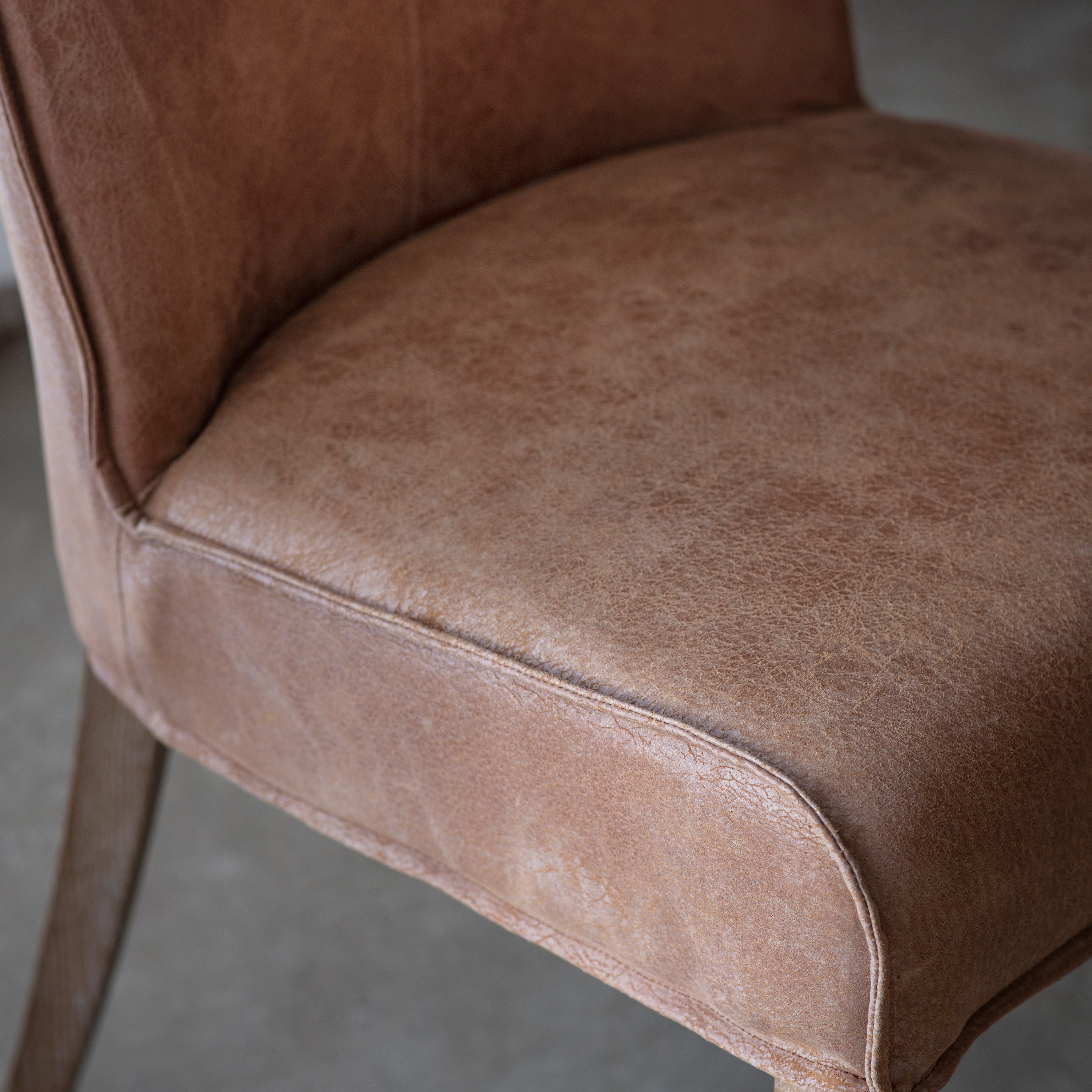 Amos Tarnby Chair Brown Leather (2pk)