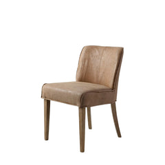 Amos Tarnby Chair Brown Leather (2pk)