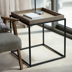 Amos Forden Tray Side Table Grey