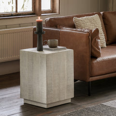 Amos Iowa Side Table Whitewash