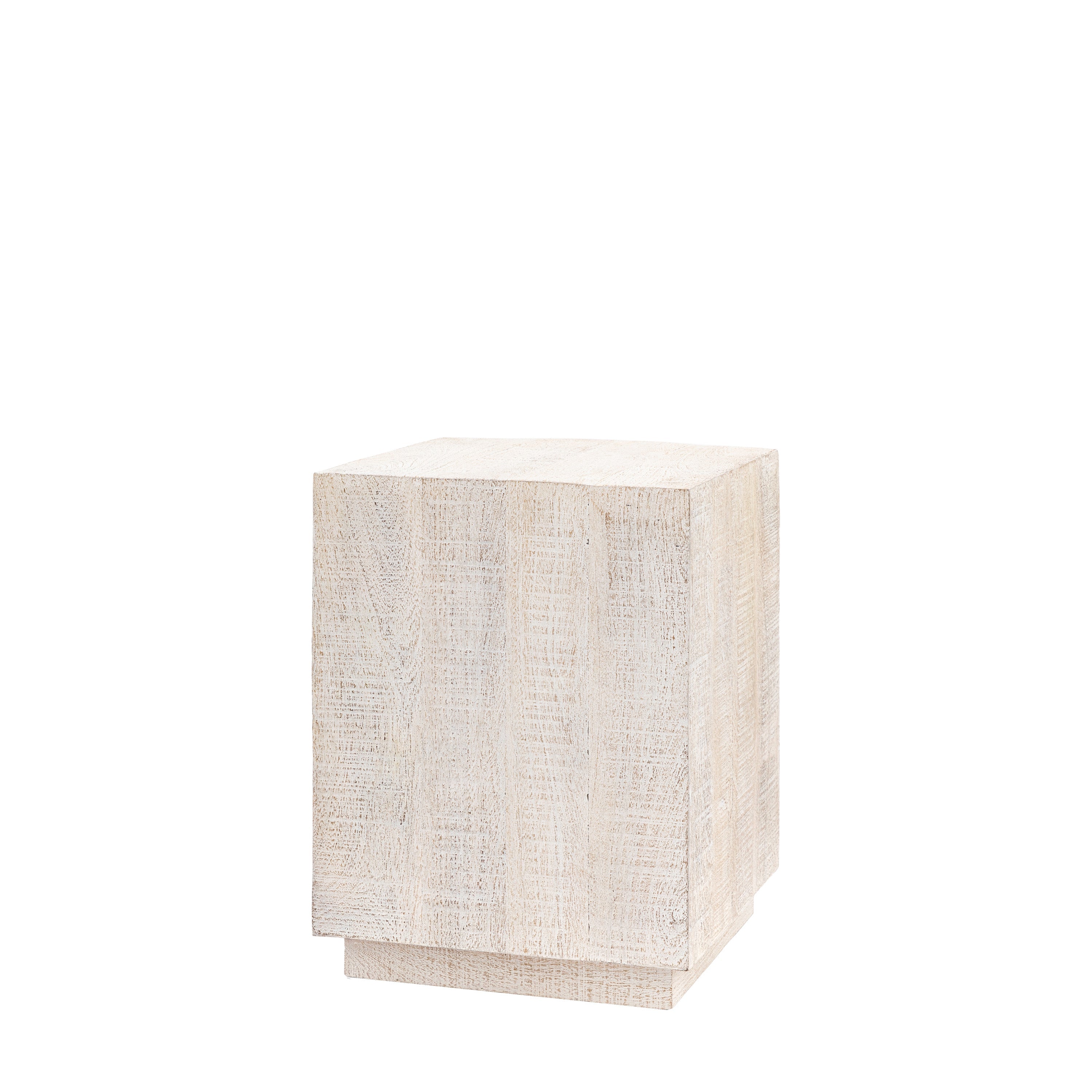 Amos Iowa Side Table Whitewash