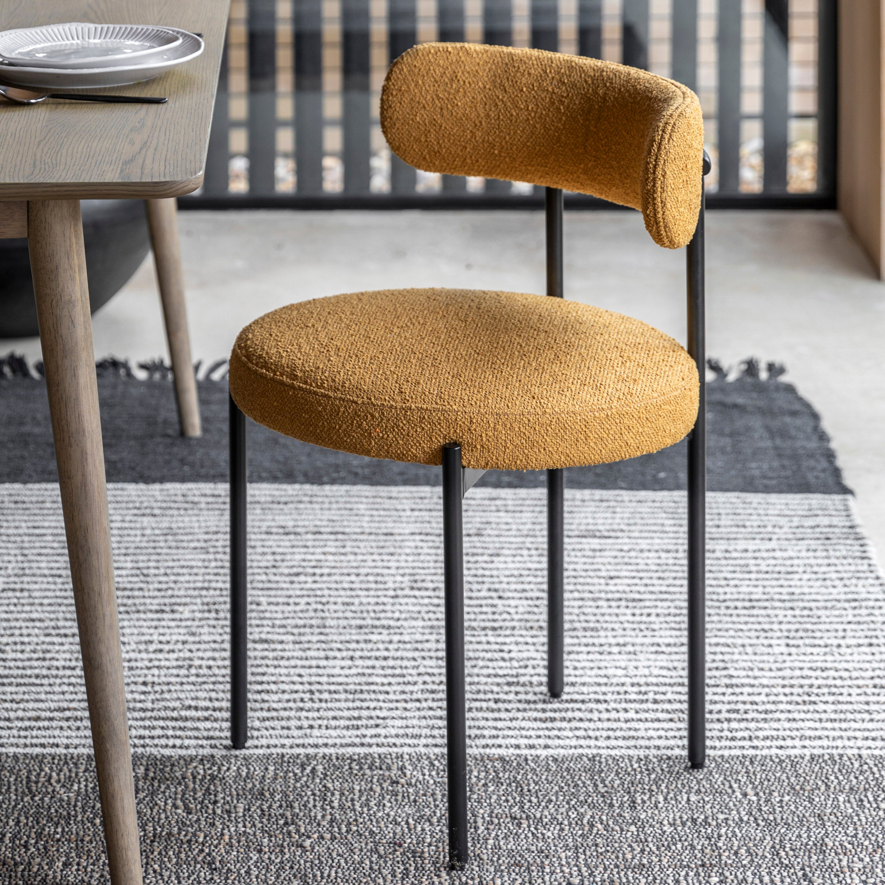 Amos Aveley Dining Chair Ochre (2pk)